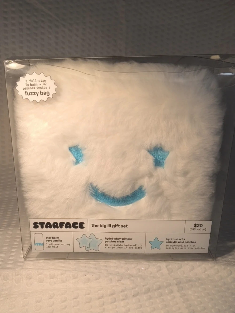 Starface The Big Lil Gift Set White Fuzzy Bag Kids Accessory Gift Set